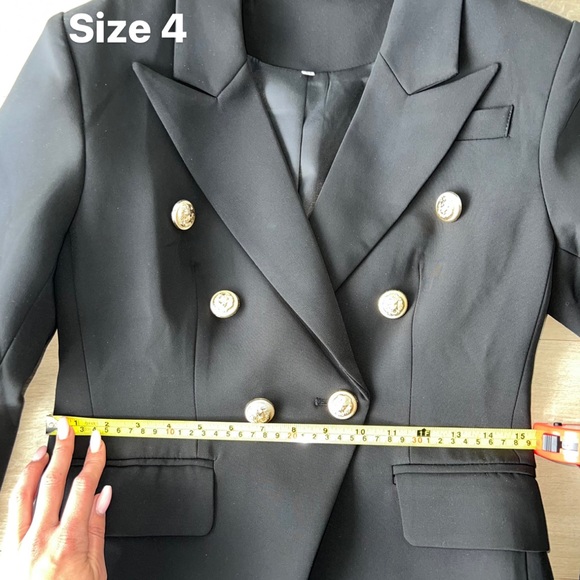 Black Slim Fit Blazer - Picture 8 of 11